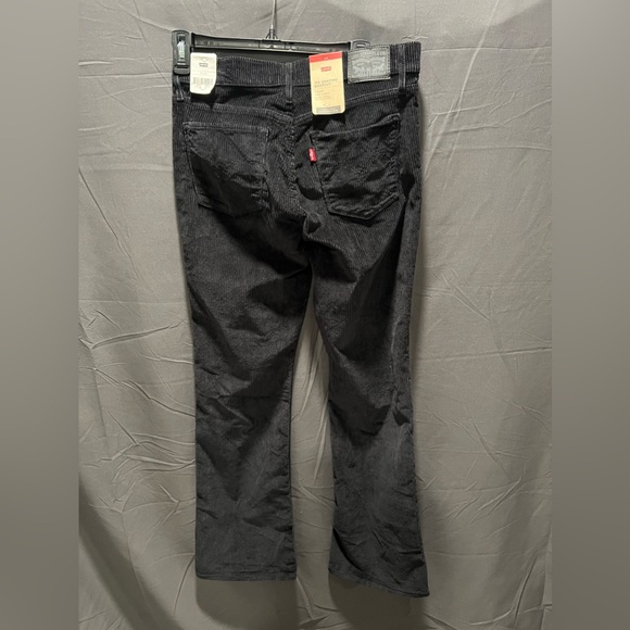 NWT LEVI’S 315 SHAPING BOOTCUT BLACK CORDUROY PANTS SIZE  29 X 30 - Picture 2 of 5
